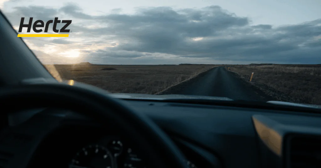 Hertz Iceland winter road