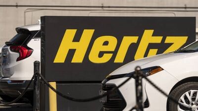 Hertz UK airport terminal rental area